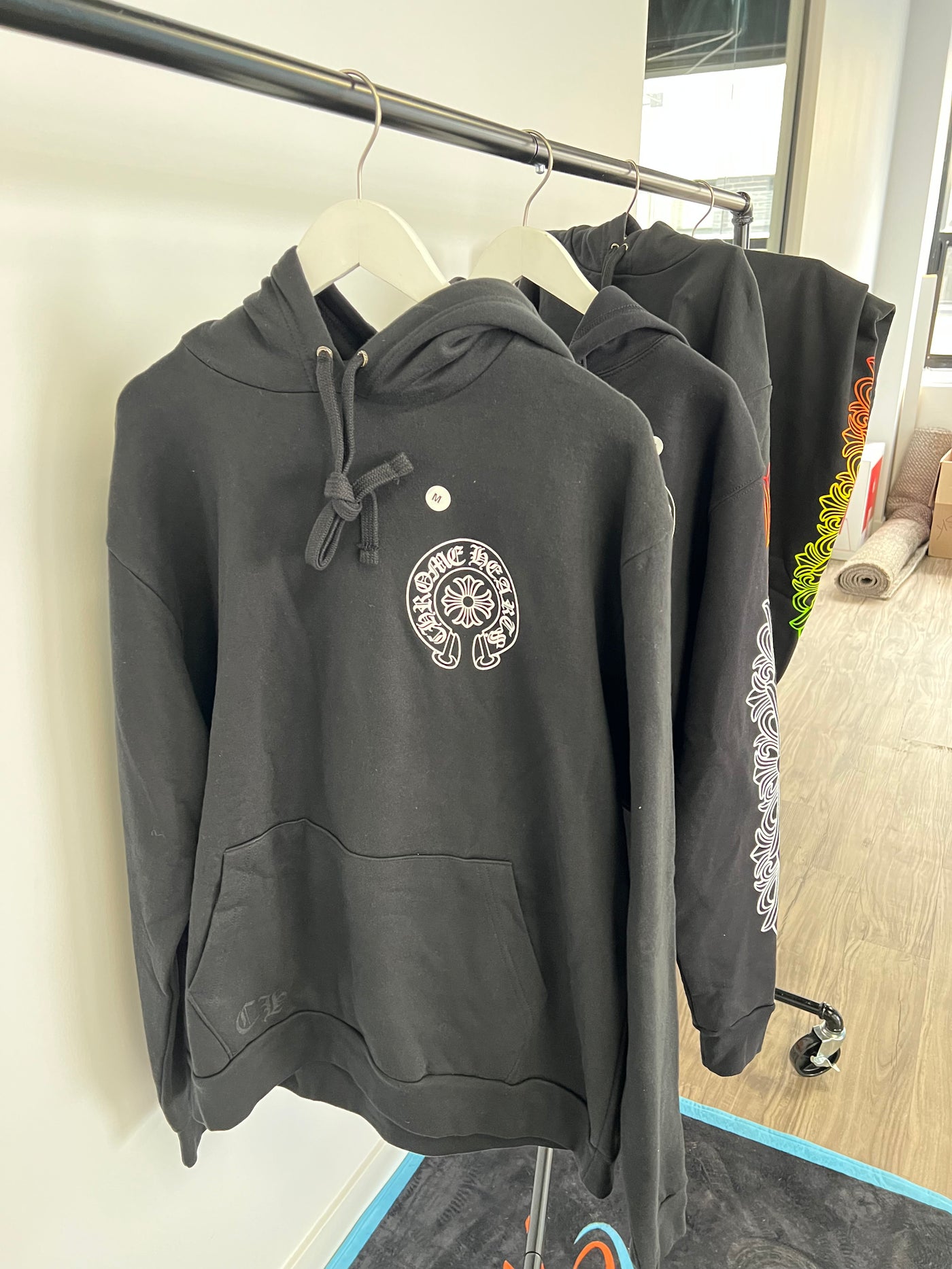 CHROME HEARTS CLASSIC HORSE SHOE HOODIE BLACK