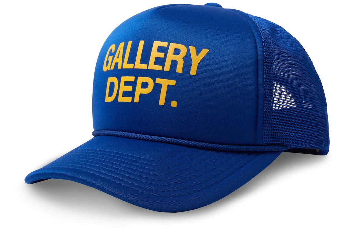 GALLERY DEPT LOGO TRUCKER HAT BLUE