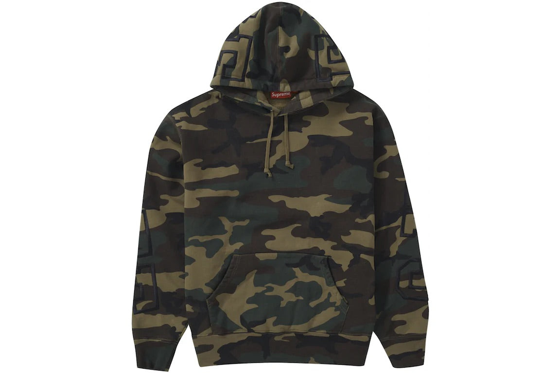SUPREME STATE HOODIE WOODLAND CAMO