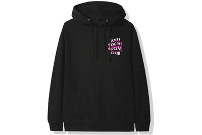 ANTI SOCIAL SOCIAL CLUB X FRAGMENT PINK BOLT HOODIE NOIR