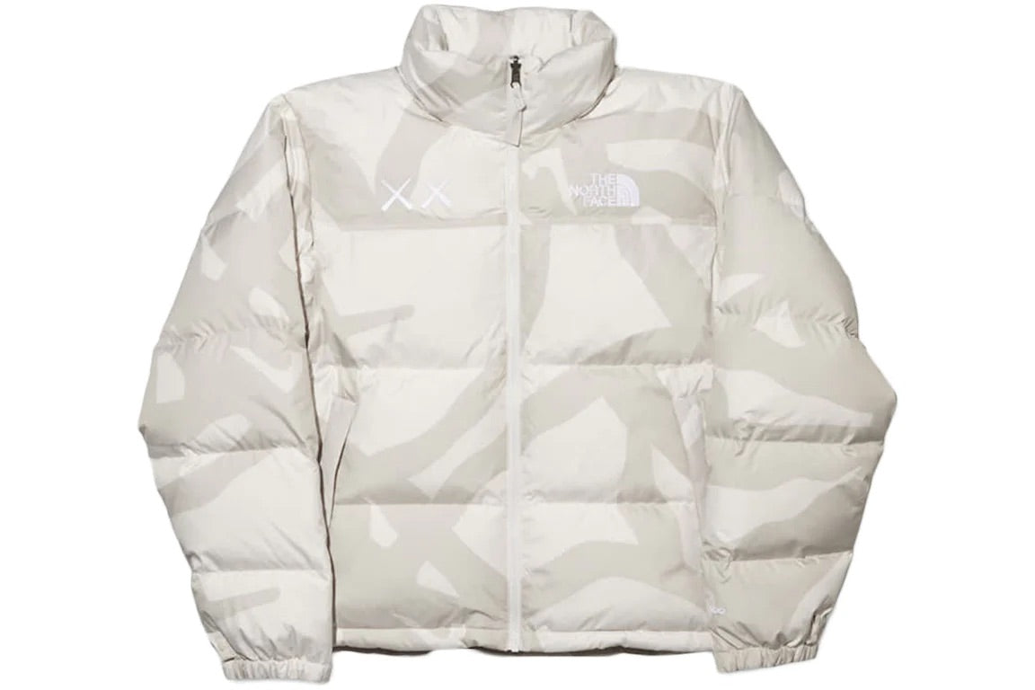 KAWS X THE NORTH FACE RETRO 1996 NUPTSE JACKET MOONLIGHT IVORY