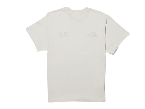 KAWS CLOTHING KAWS X THE NORTH FACE T-SHIRT MOONLIGHT IVORY