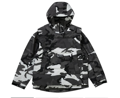 SUPREME 2 IN 1 GORE-TEX SHELL  WIND STOPPER VEST SNOW CAMO