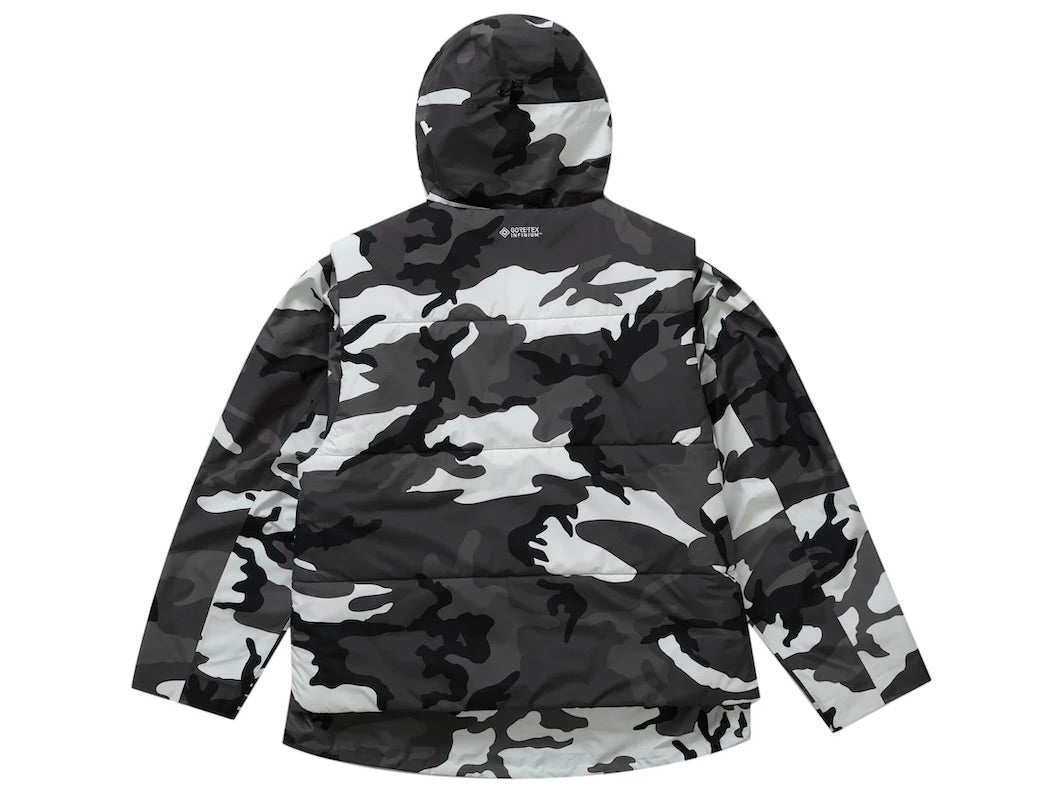 SUPREME 2 IN 1 GORE-TEX SHELL WIND STOPPER VEST SNOW CAMO – ONE OF