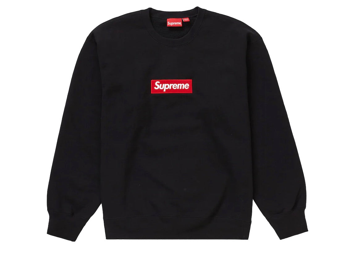 SUPREME BOX LOGO CREWNECK (FW22) NOIR