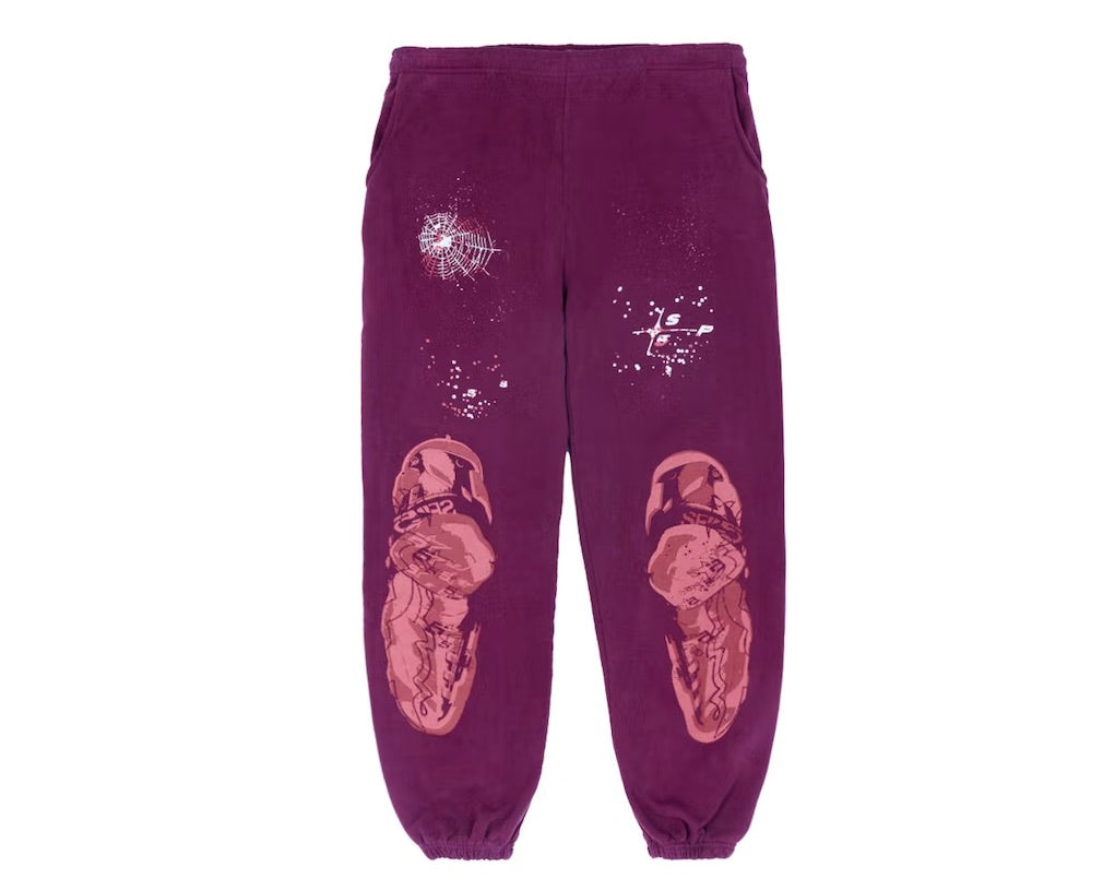 PANTALON DE SURVÊTEMENT SP5DER NOCTURNAL HIGHWAY VIOLET FONCÉ