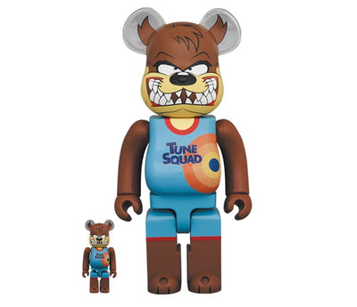 BEARBRICK X SPACE JAM TASMANIAN DEVIL Set 100 % & 400 % (en anglais)