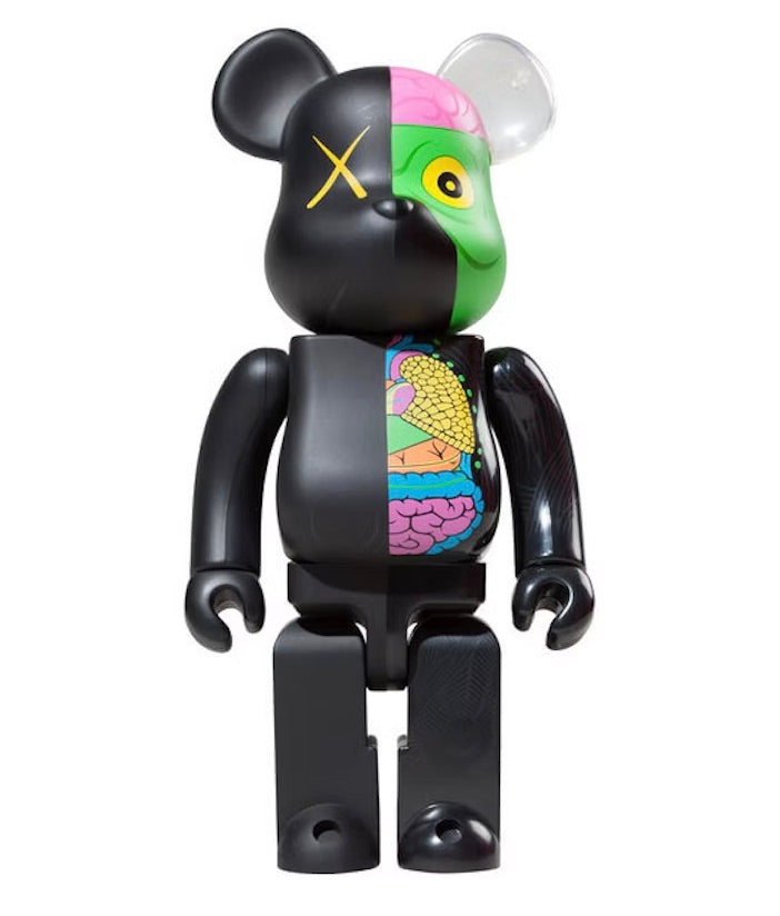 BEARBRICK KAWS DISSECTED 400% BLACK