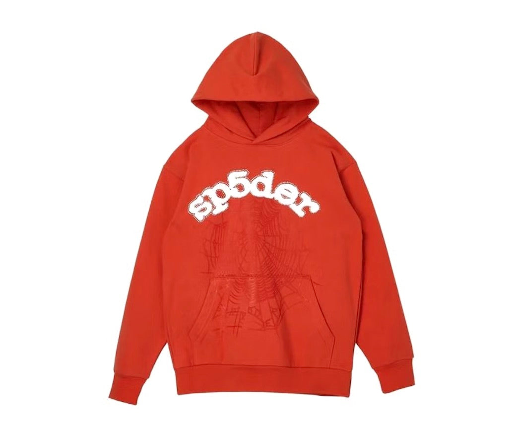 SP5DER WEBSUIT HOODIE ORANGE