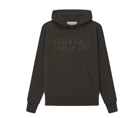 ESSENTIALS FOG HOODIE OFF BLACK SS23