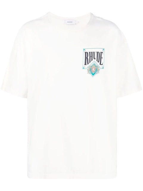 RHUDE WHITE CARD T-SHIRT