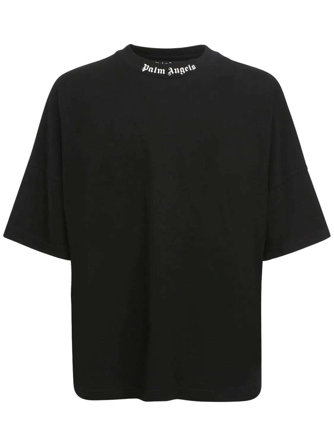 PALM ANGELS LOGO TEE BLACK WHITE