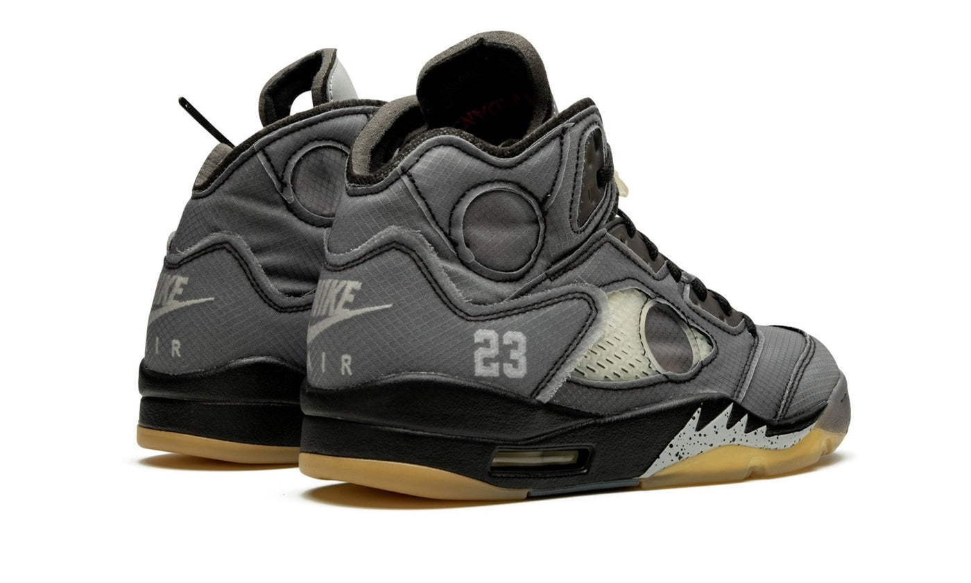 JORDAN 5 OFF WHITE BLACK