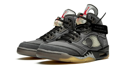 JORDAN 5 OFF WHITE BLACK