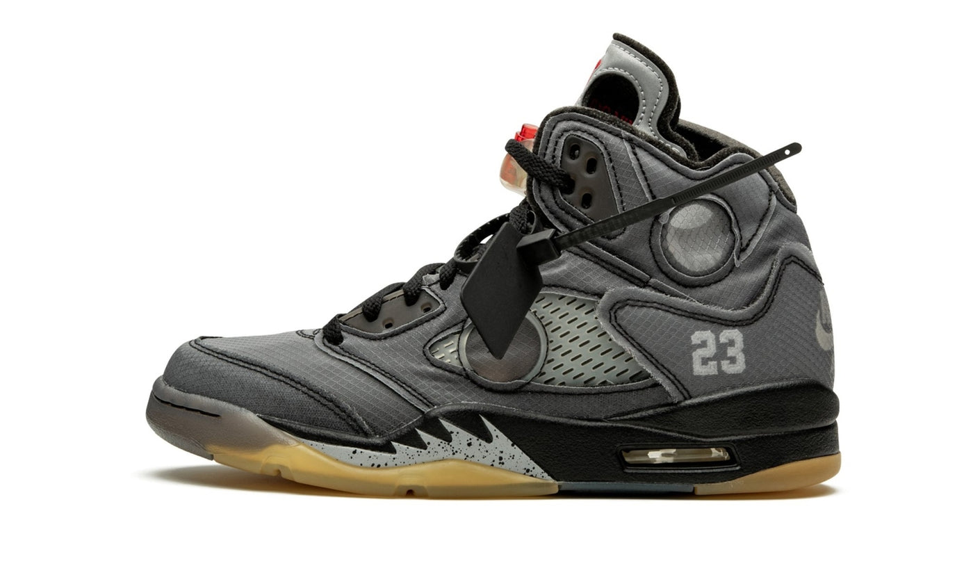 JORDAN 5 OFF WHITE BLACK
