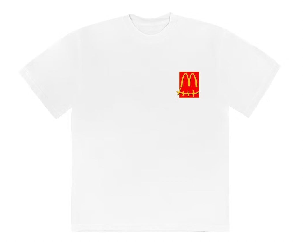 TRAVIS SCOTT X MCDONALDS ACTION FIGURE T-SHIRT WHITE