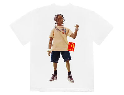 TRAVIS SCOTT X MCDONALDS ACTION FIGURE T-SHIRT WHITE