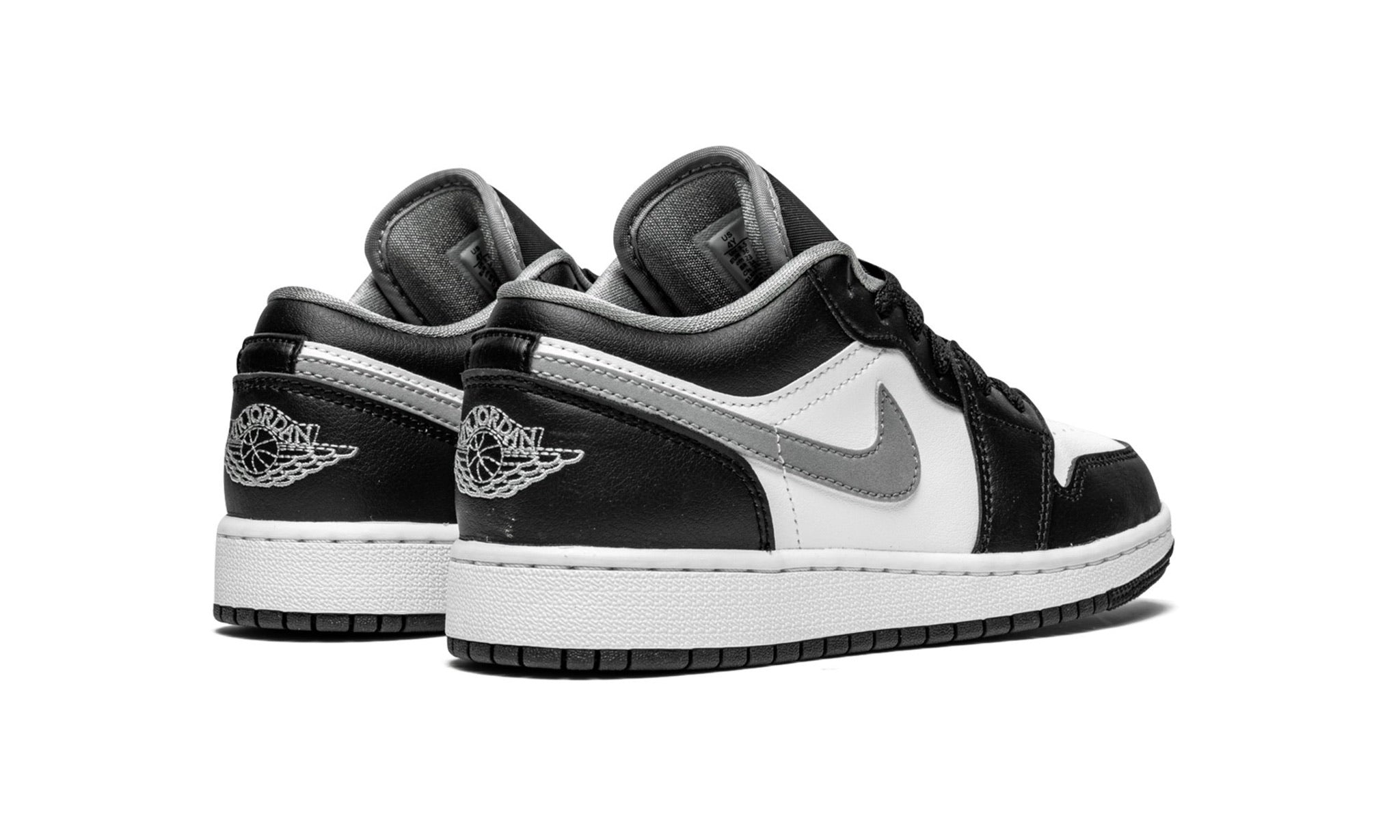 air jordan 1 low black white grey gs