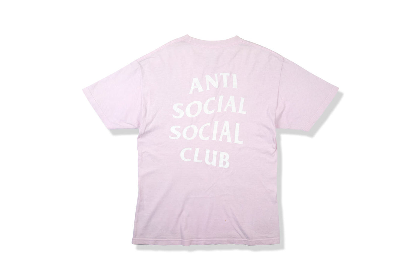ANTI SOCIAL SOCIAL CLUB LOGO PINK WHITE TEE