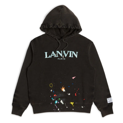 GALLERY DEPT X LANVIN HOODIE WASHED BLACK