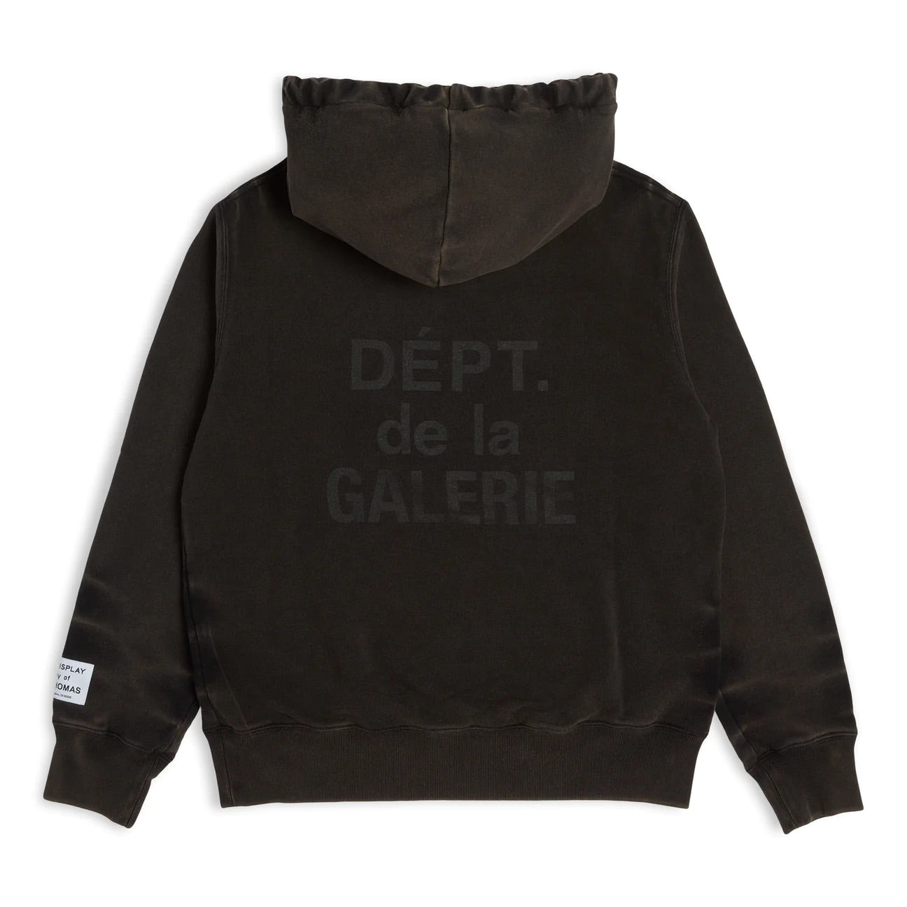 GALLERY DEPT X LANVIN HOODIE WASHED BLACK