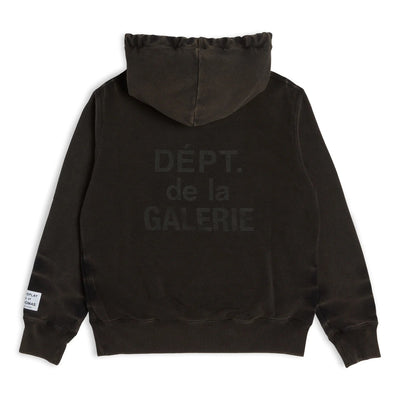 GALLERY DEPT X LANVIN HOODIE WASHED BLACK