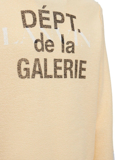 GALLERY DEPT X LANVIN WASHED COTTON RELAXED HOODIE BEIGE (W)