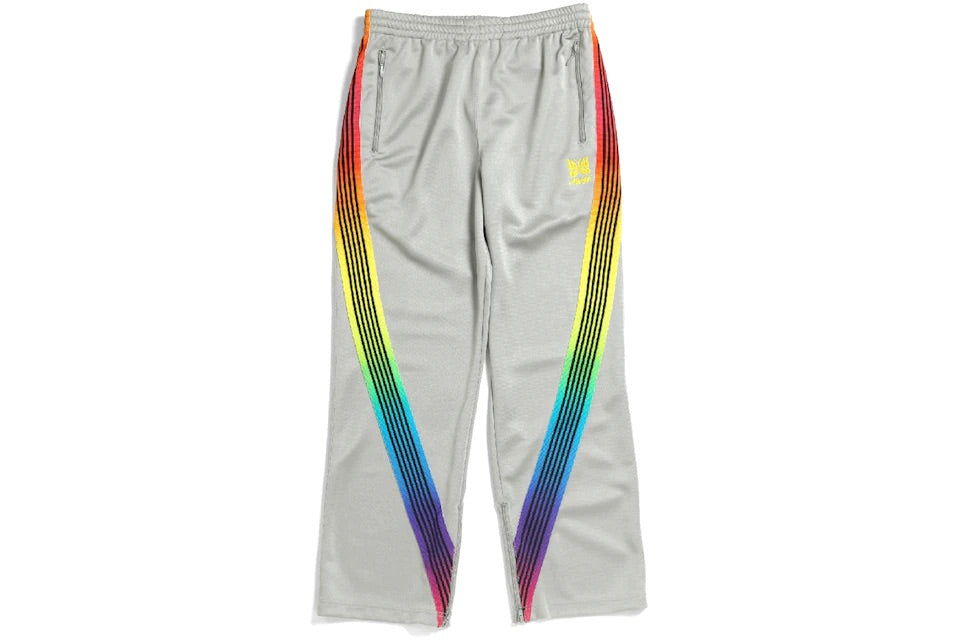 NEEDLES X AWGE ZIPPED TRACK PANTS GREY