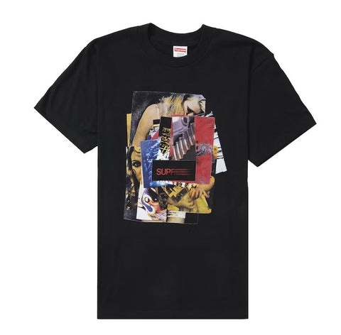 SUPREME STACK TEE BLACK