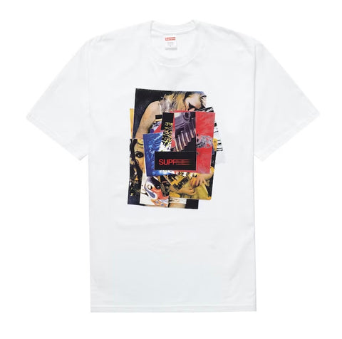 SUPREME STACK TEE WHITE
