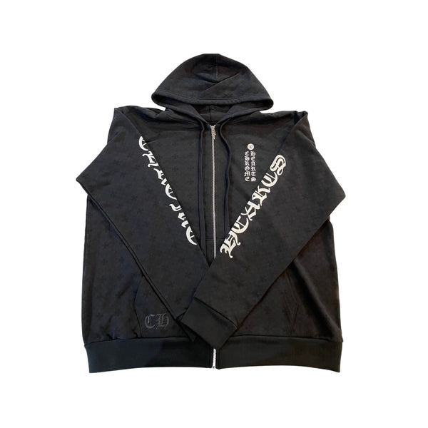 トップス Chrome Hearts hoodie CHROME HEARTS ALL OVER PRINT HOODIE BLACK – ONE OF A KIND