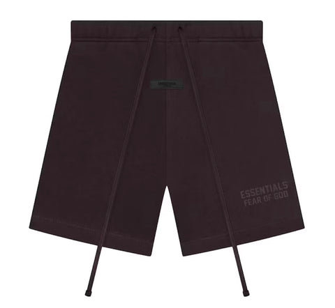 ESSENTIALS FOG SWEATSHORTS PLUM SS23