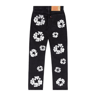 DENIM TEARS X LEVI'S COTTON WREATH JEANS BLACK