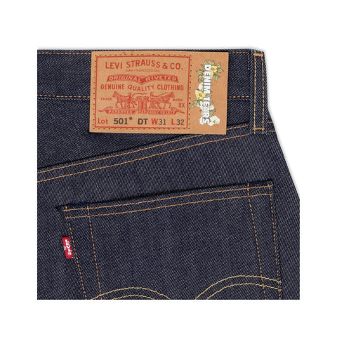 DENIM TEARS X LEVIS COTTON WREATH JEAN SELVEDGE BLUE