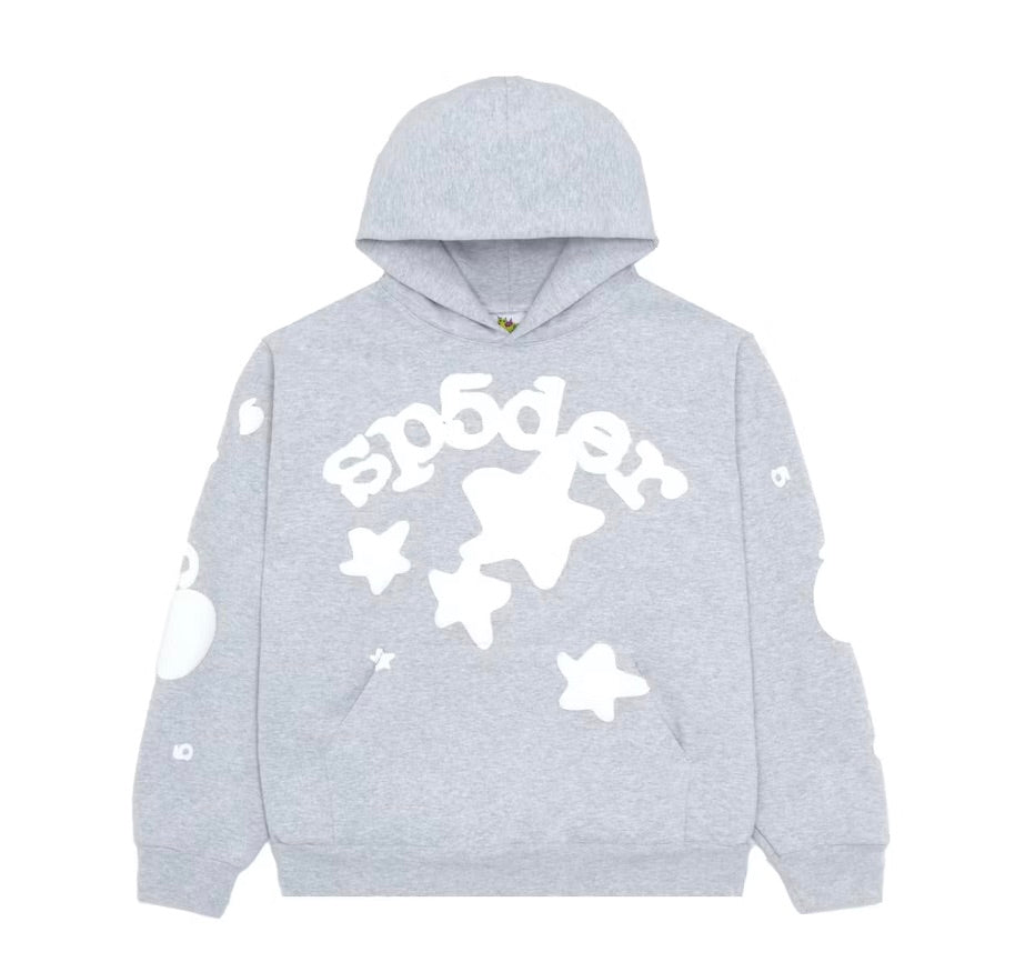 SP5DER BELUGA HOODIE HEATHER GREY