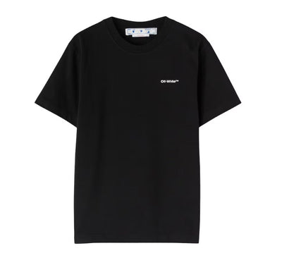 OFF WHITE WAVE OUTLINE T-SHIRT BLACK