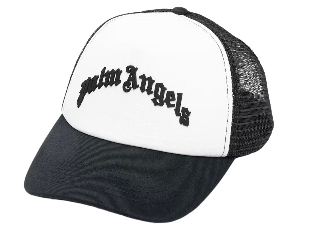 PALM ANGELS LOGO TRUCKER CAP