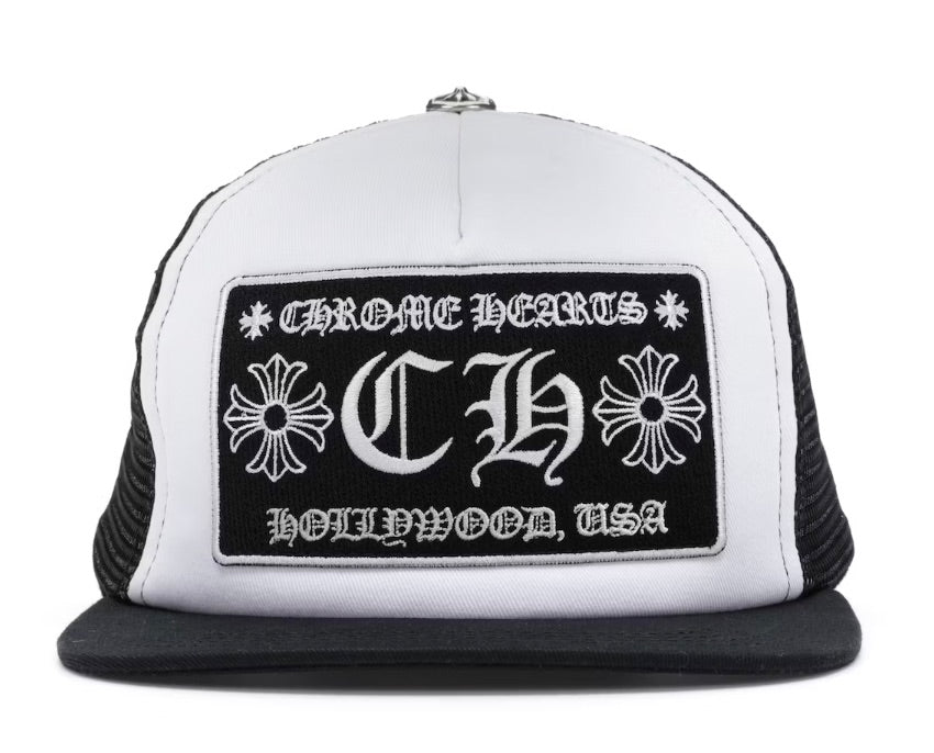 CHROME HEARTS CH HOLLYWOOD TRUCKER WHITE