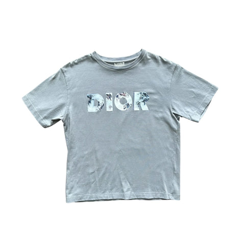 DIOR DANIEL ARSHMA LOGO T-SHIRT BABY BLUE