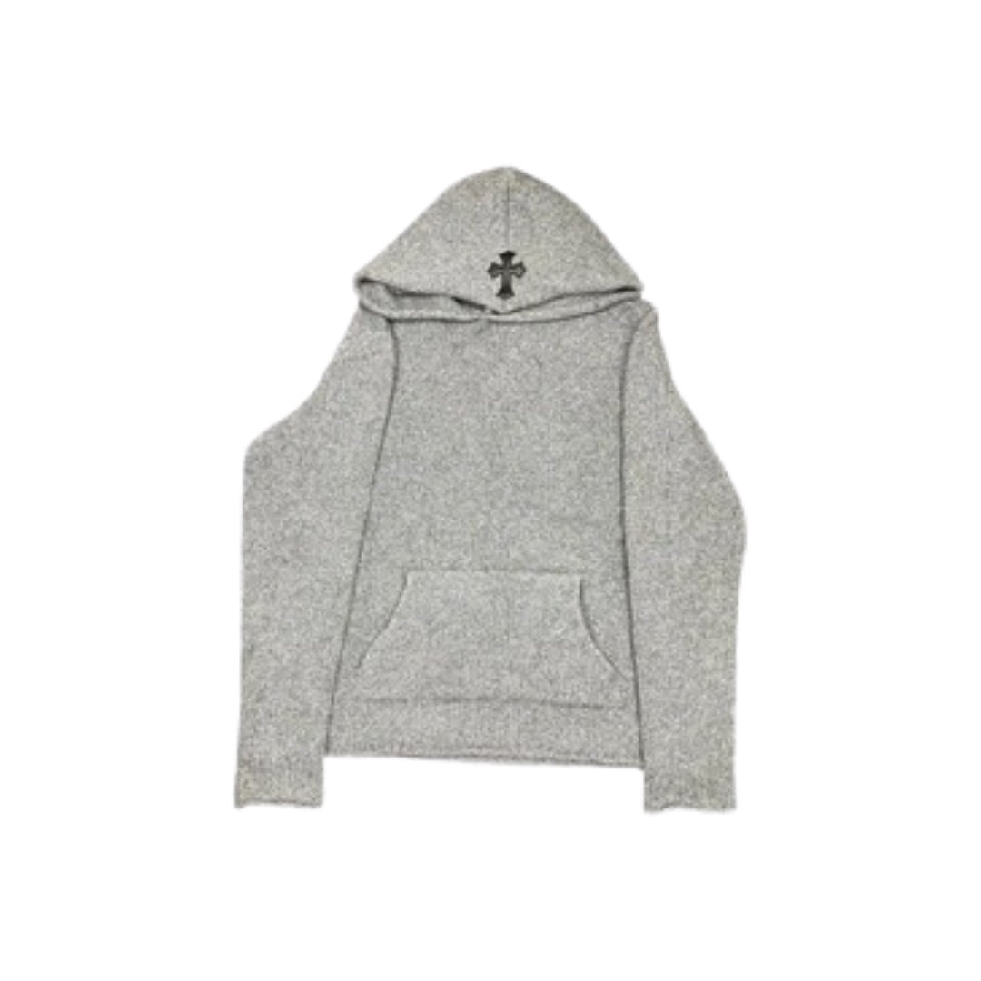 CHROME HEARTS CASHMERE HOODIE GREY