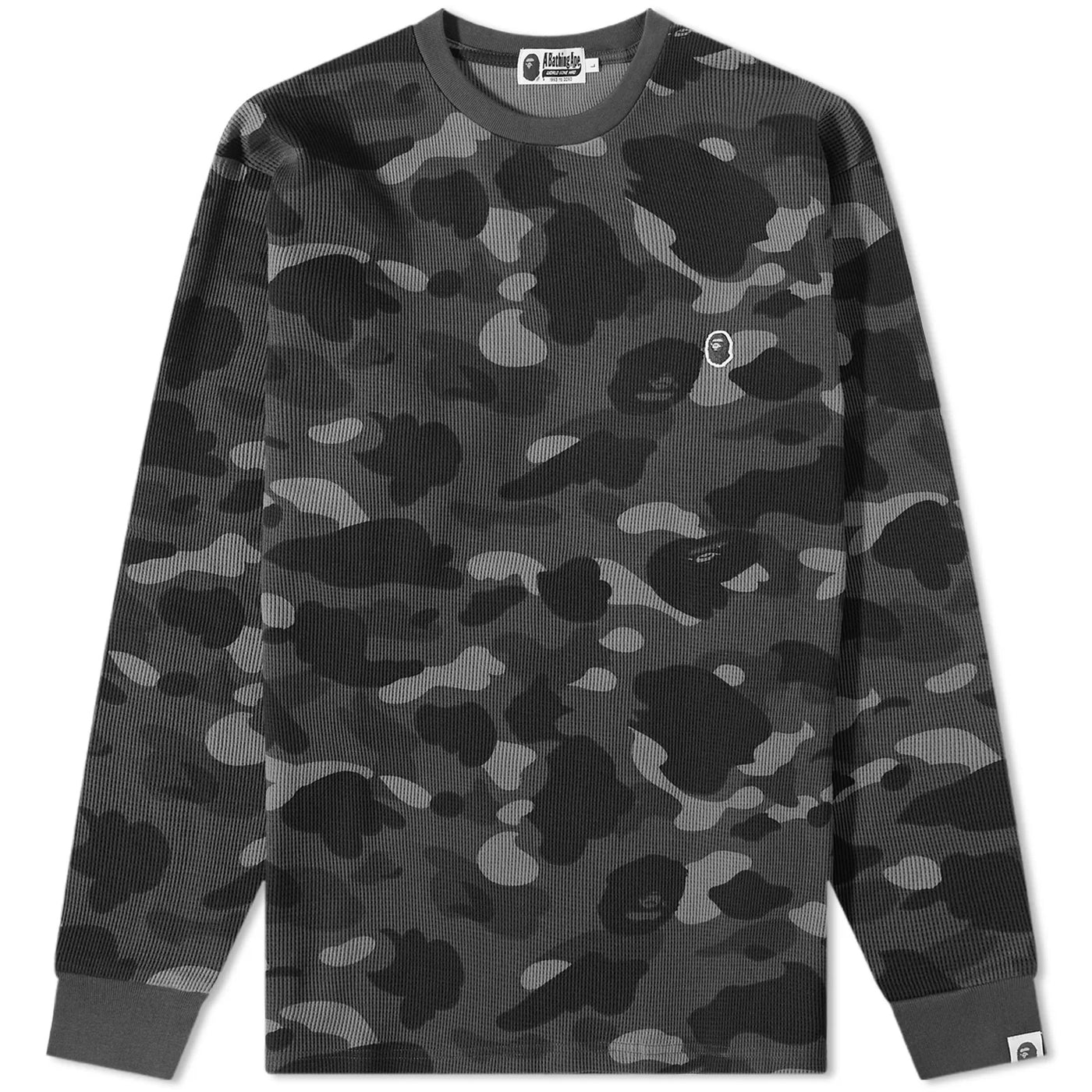 BAPE COLOR CAMO THERMAL LONG SLEEVE BLACK