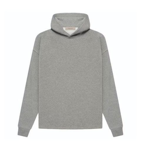 ESSENTIALS FOG RELAXED HOODIE DARK HEATHER OATMEAL SS22