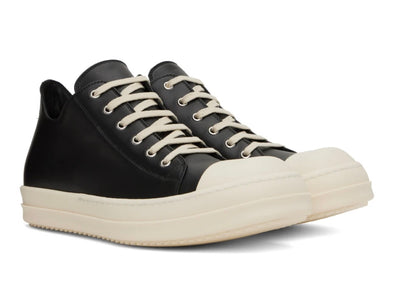 RICK OWENS BLACK MILK LOW SNEAKERS