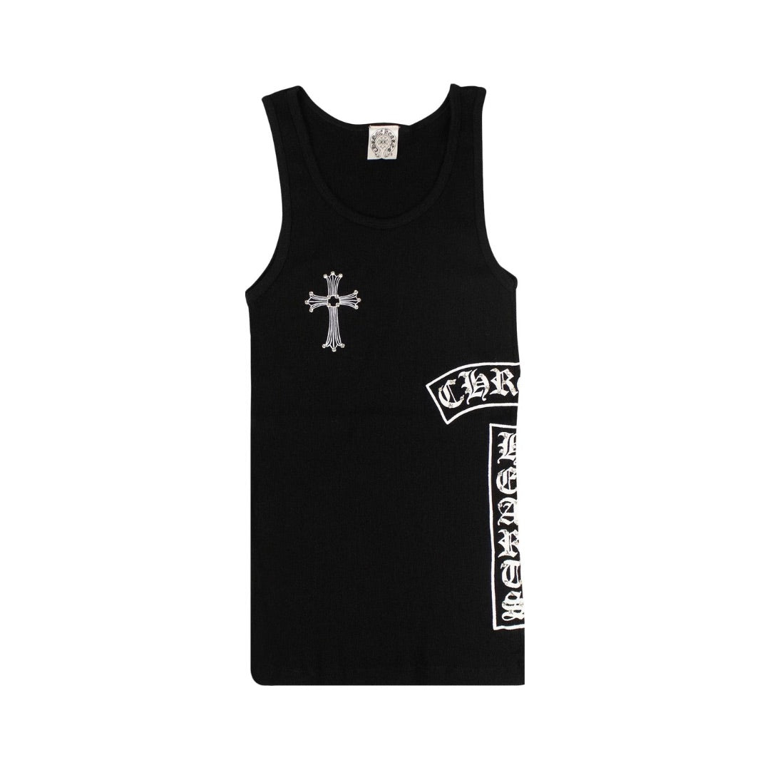 CHROME HEARTS SWAROVSKI TANK TOP BLACK