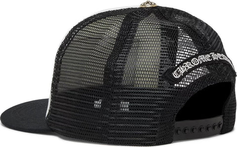 CHROME HEARTS CHOMPER HOLLYWOOD TRUCKER HAT WHITE