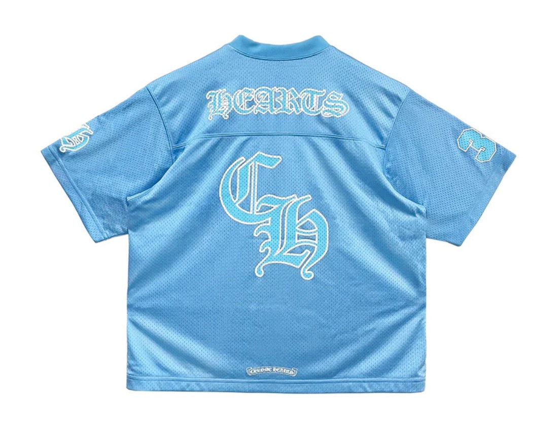 CHROME HEARTS MESH WARM UP JERSEY BLUE – ONE OF A KIND