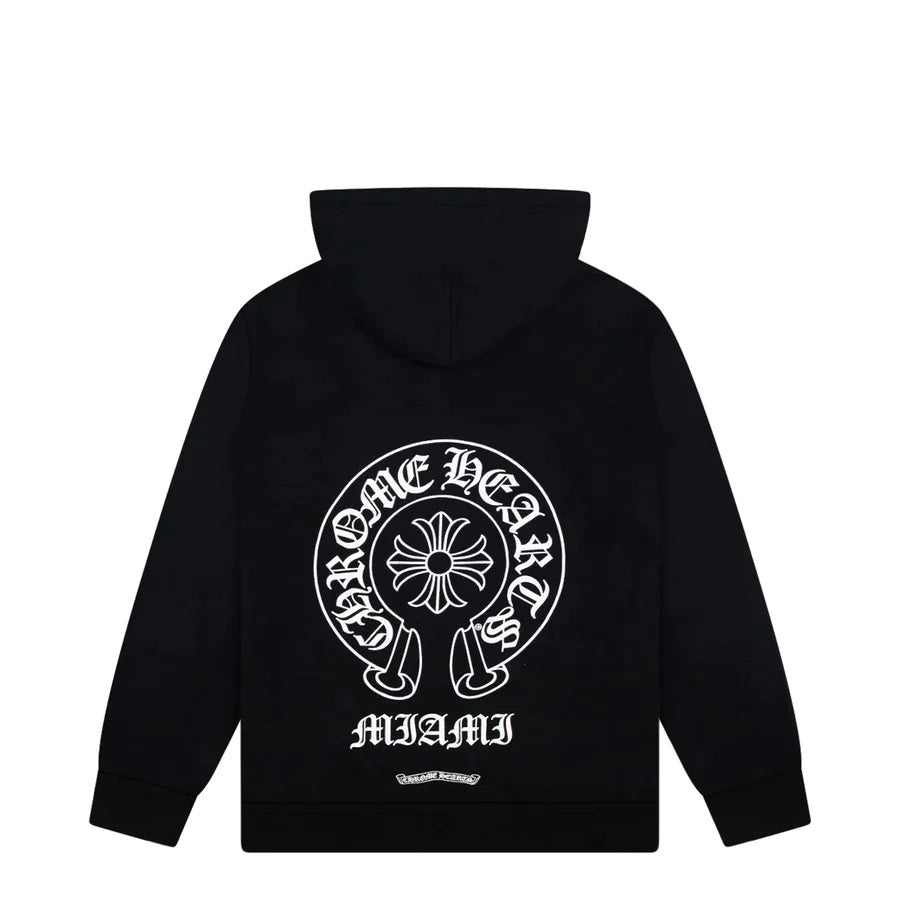 Gray　　CHROME HEARTS Buy Chrome Hearts Paper Jam Cross Hoodie 'Heather Grey