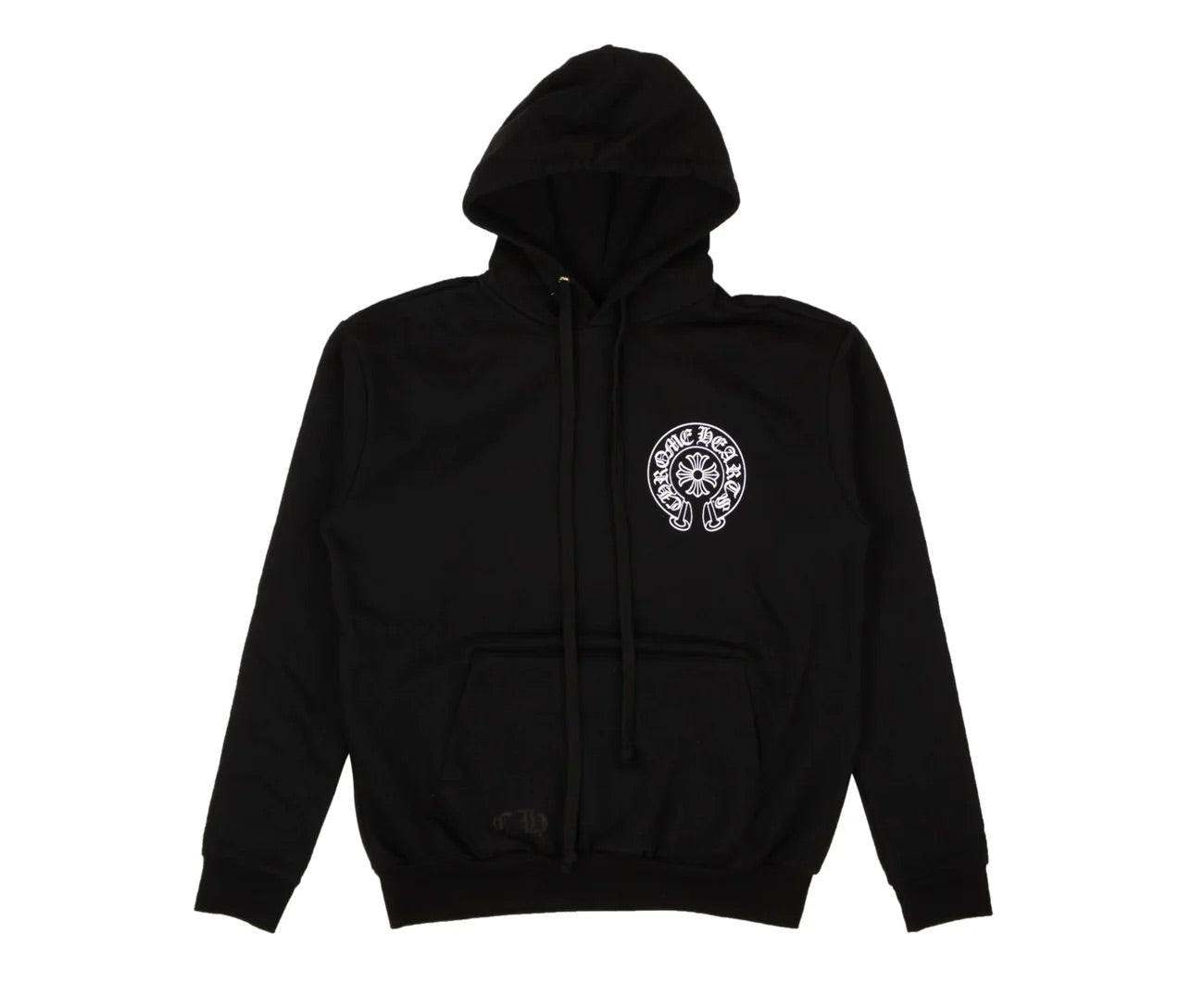 トップス CHROME HEARTS Chrome Hearts // Black & White Logo Zip Up Hoodie – VSP