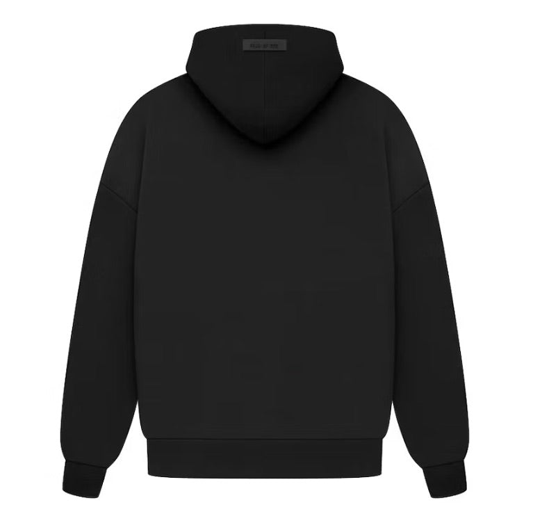 ESSENTIALS FOG BONDED HOODIE BLACK