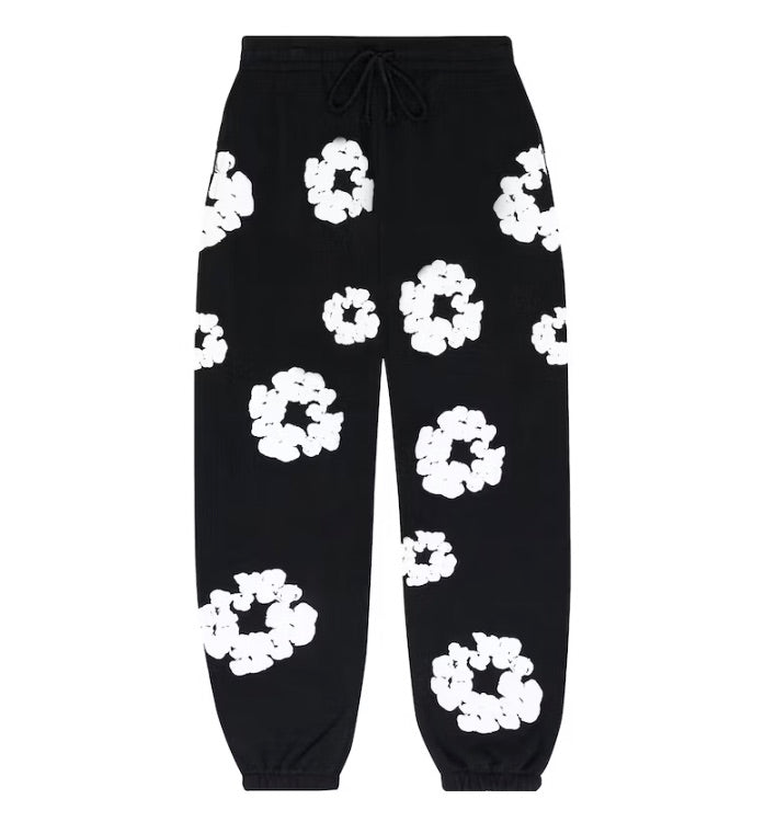 DENIM TEARS COTTON WREATH SWEATPANTS BLACK – ONE OF A KIND
